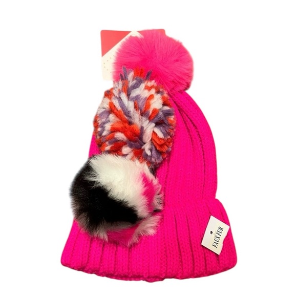 BP (Nordsrom) Fuchsia Pick A Pom Beanie - Picture 2 of 7